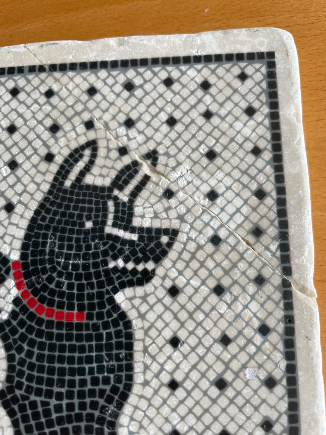 Customer photo review of Cave Canem mosaico di Pompei - mattonella in marmo