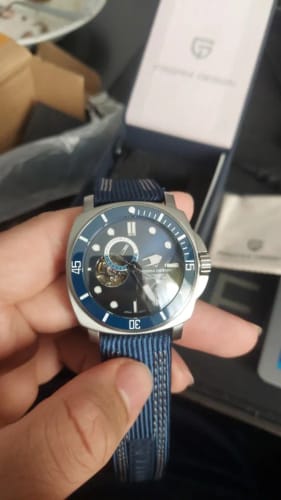 Customer photo review of ELEGANCE® P1736 Men Watch Automatic Mechanical Top Brand Sports Fashion Sapphire 200M Waterproof Wristwatch