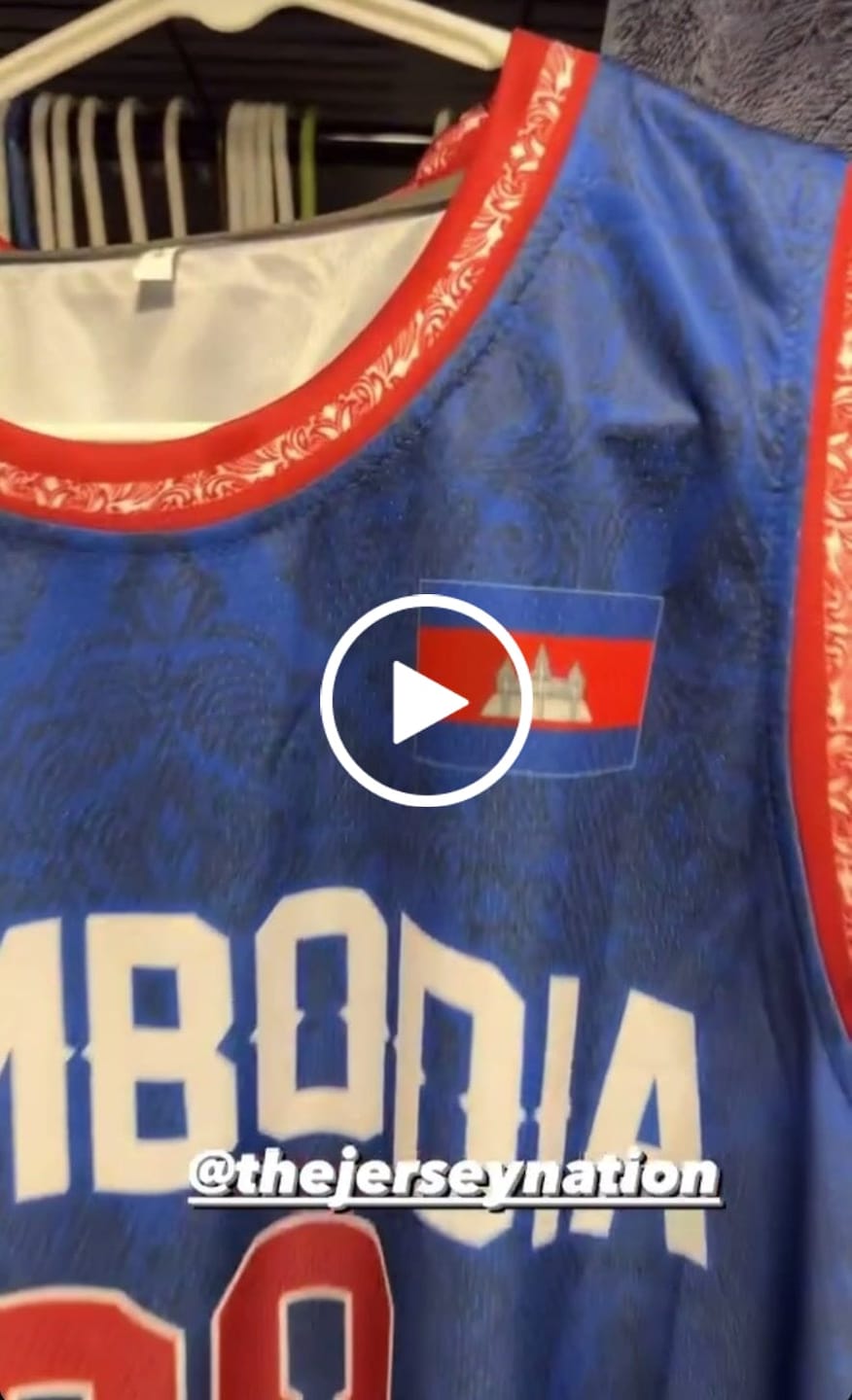 Customer video review of Cambodia Custom Basketball Jersey