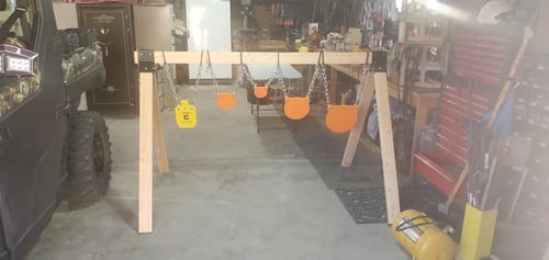 Customer photo review of AR500 Steel 2X4 Target Hanger - 2 SET