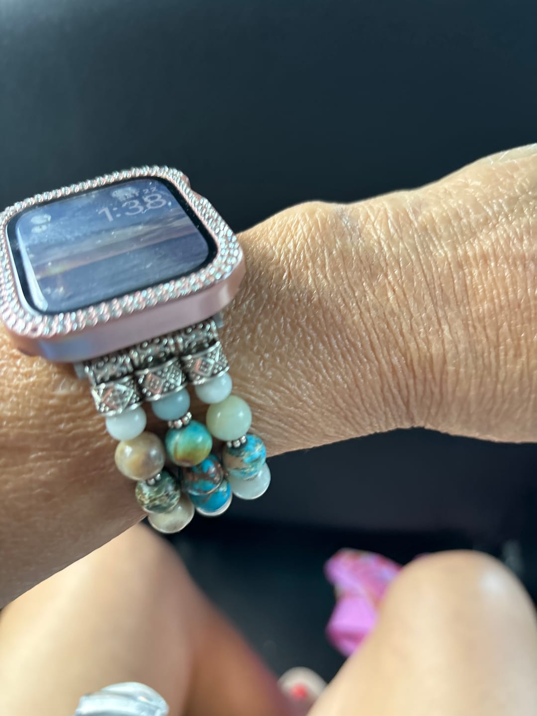 Customer photo review of Amazon Blue Ocean Stretch Watch Strap