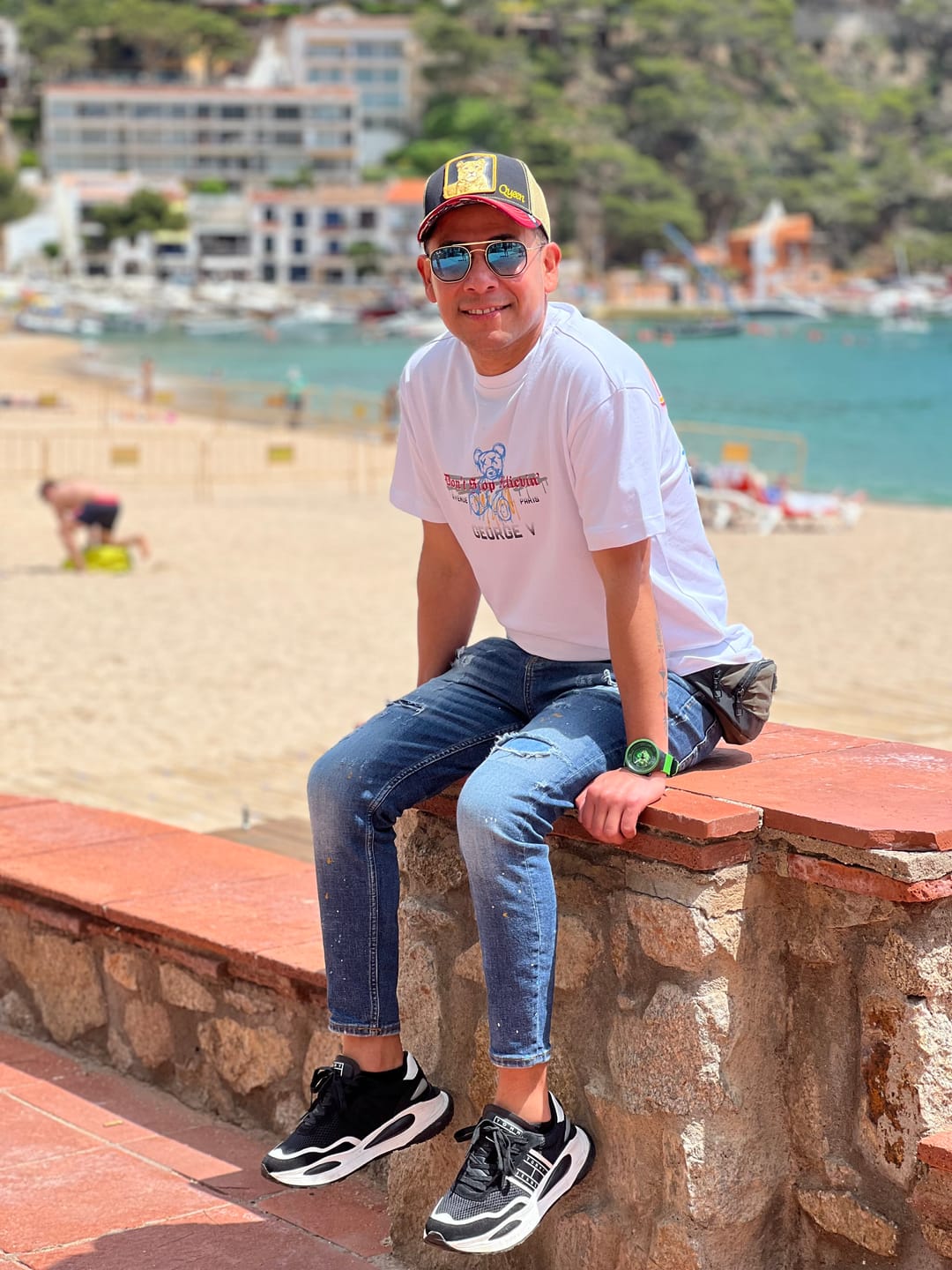 Customer photo review of CAMISETA "FASHION BEAR" - NEGRO/ROSA- AVENUE GEORGE V PARIS | GV-10057
