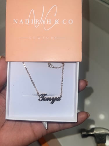 Customer photo review of Personalized Name Necklace