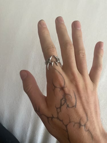 Customer photo review of Tribal Heart Ring