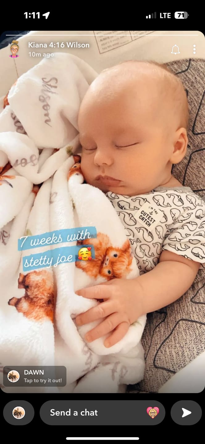 Customer photo review of Highland Cows personalized baby blanket