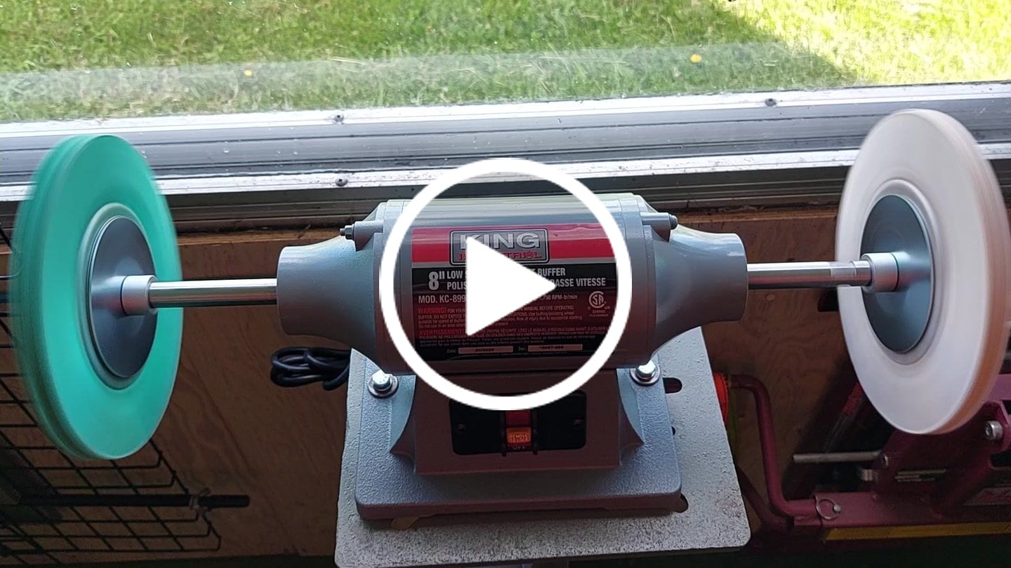 Customer video review of 8" X 5/8 Arbor Mill Treated Airway Buffing Wheels