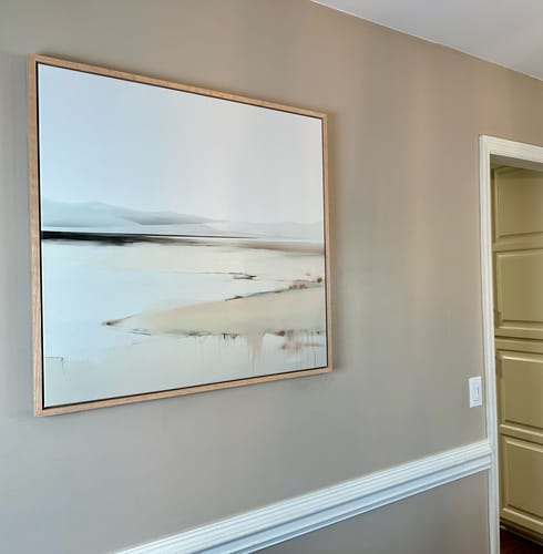 Customer photo review of Quiet Valley Abstract Canvas Art