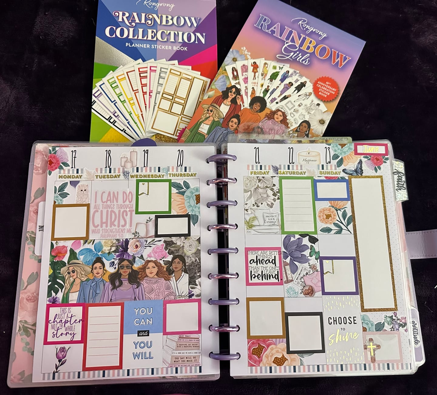 Customer photo review of Rainbow Girls Sticker Book -  Special Edition