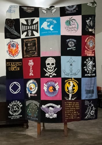 Customer photo review of Classic T-Shirt Blanket