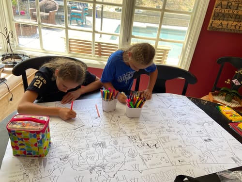 Customer photo review of USA Coloring Map