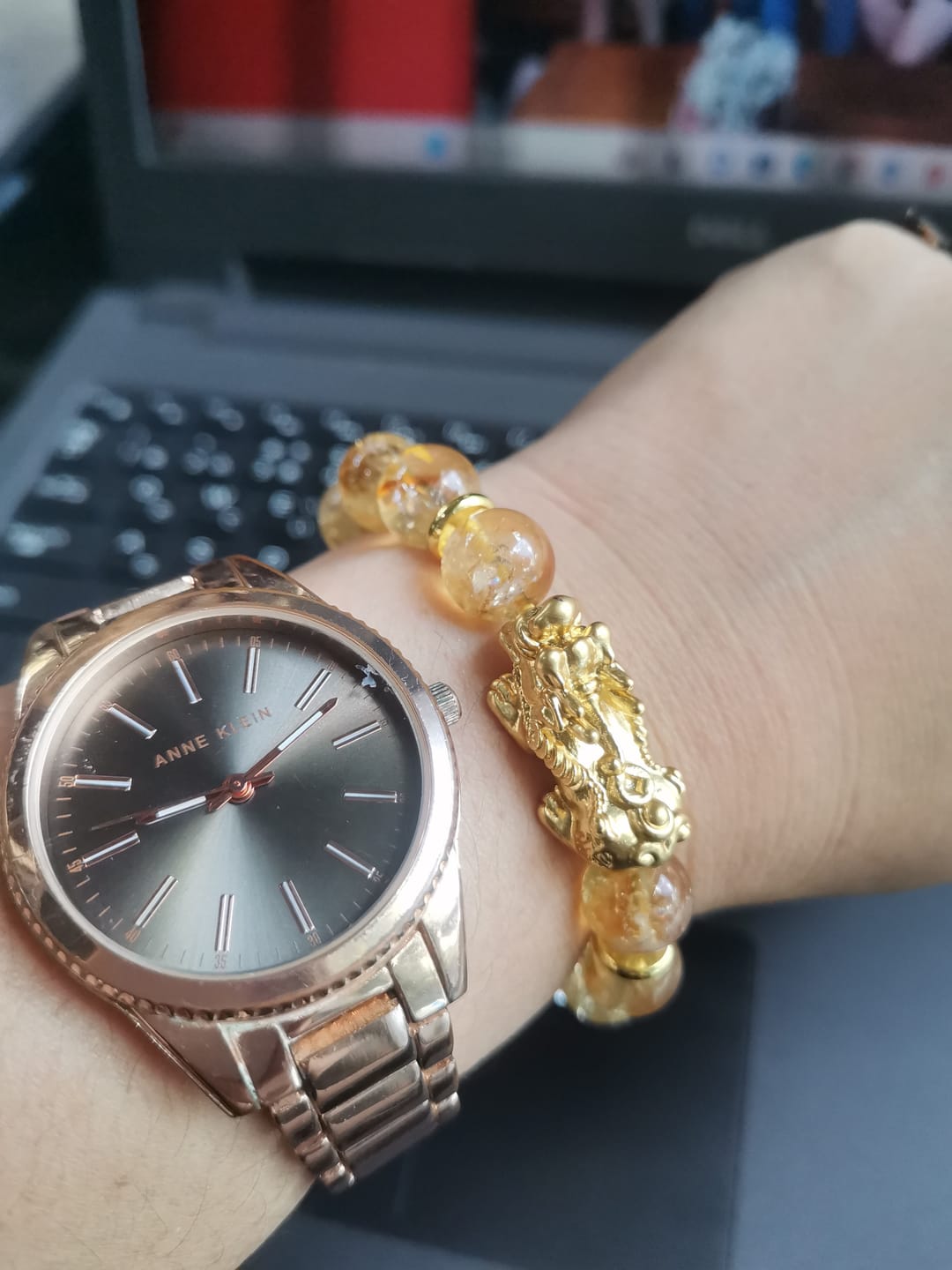 Customer photo review of Citrine with 24K Gold PiYao for Abundance - Success - Good Fortune