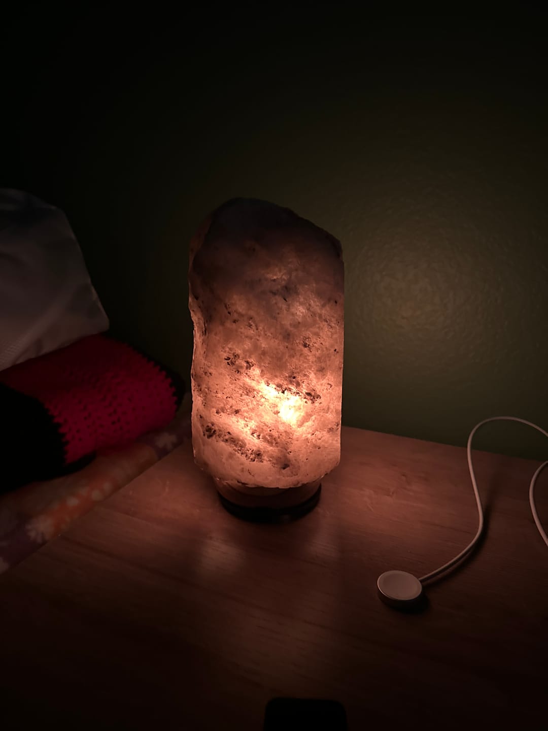 Customer photo review of Rare Gray Himalayan Salt Lamp