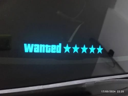 Customer photo review of Wanted 5 Stars LED Light Sticker Window Flashing