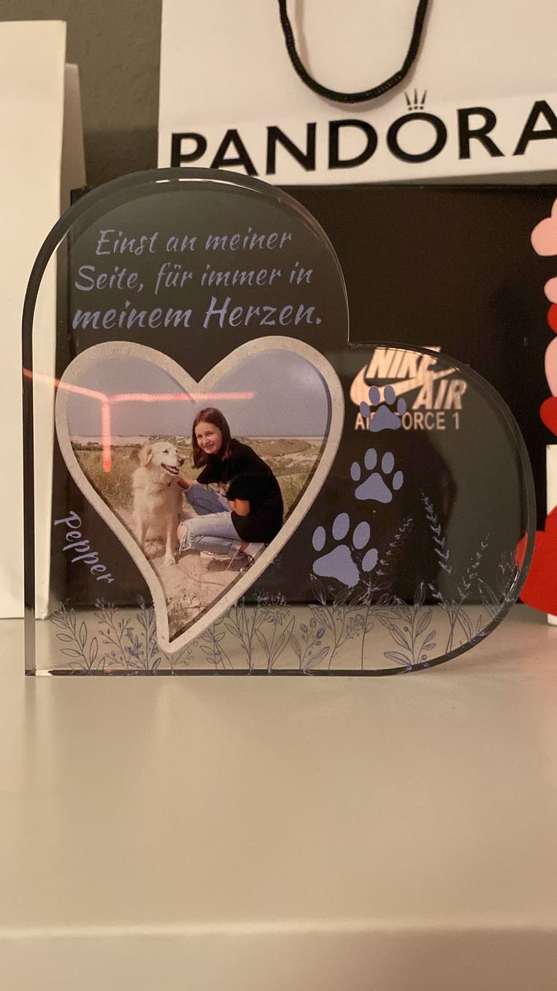 Customer photo review of Einst an meiner Seite - Individuelles Glasherz