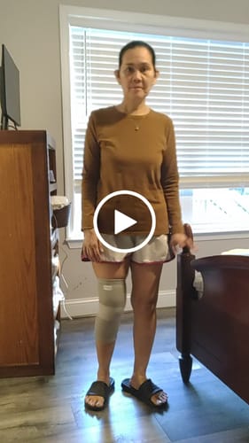 Customer video review of Premium Bamboo Knee Sleeve (Single)