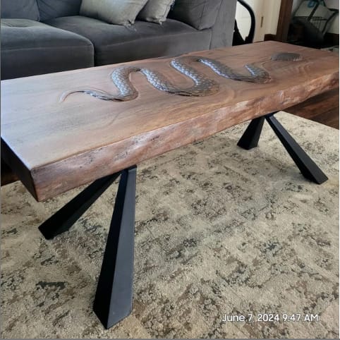 Customer photo review of Bench Legs 125 Kheops 16H Modern Metal Furniture