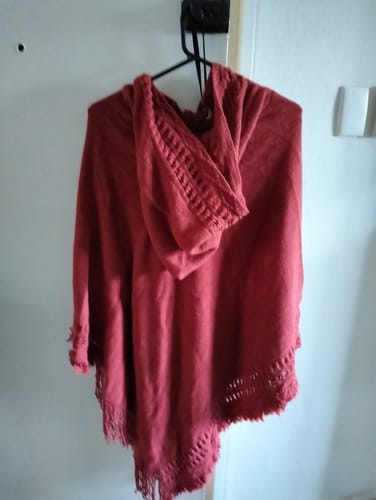Customer photo review of Lace Up Ponchos