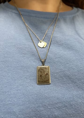 Customer photo review of Attention Tarot Necklace