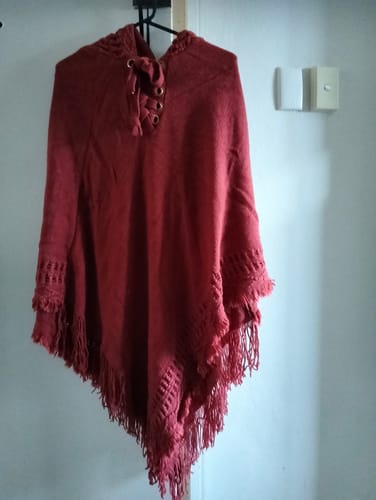 Customer photo review of Lace Up Ponchos