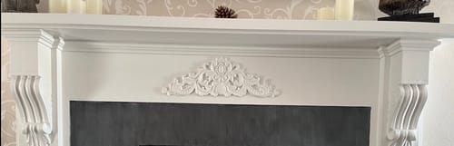 Customer photo review of Queen Anne Centre Wooden Applique 50cm x 18cm
