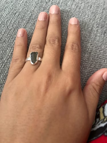 Customer photo review of Moldavite Rings