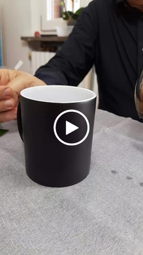 Customer video review of Tazza magica personalizzata 325ml