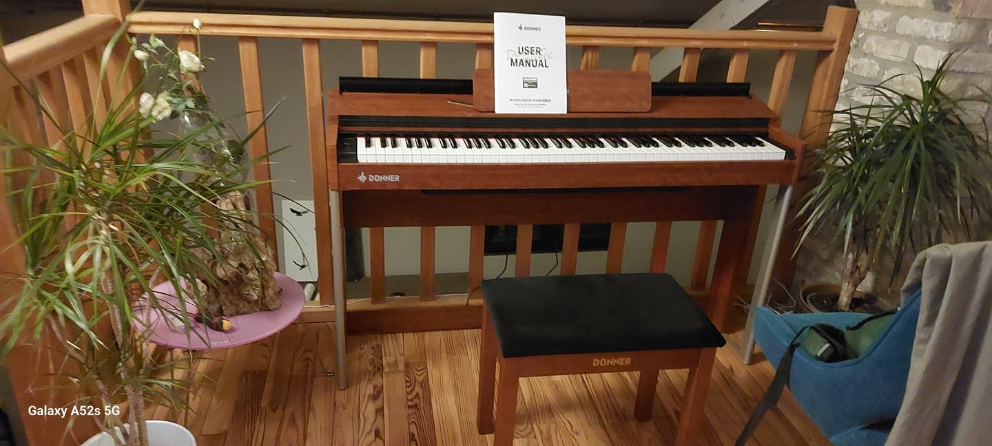 Customer photo review of Donner DDP-200 Piano Numérique 88 Touches Toucher Lourd Piano DGH Amélioré