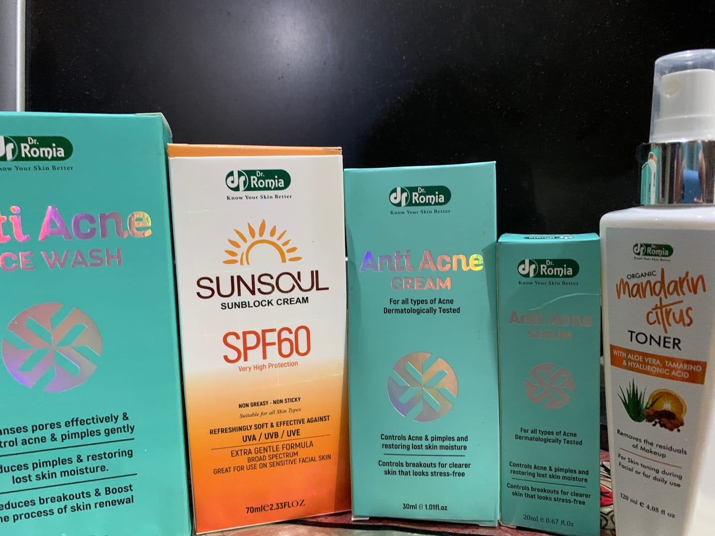 Customer photo review of ANTI ACNE BUNDLE