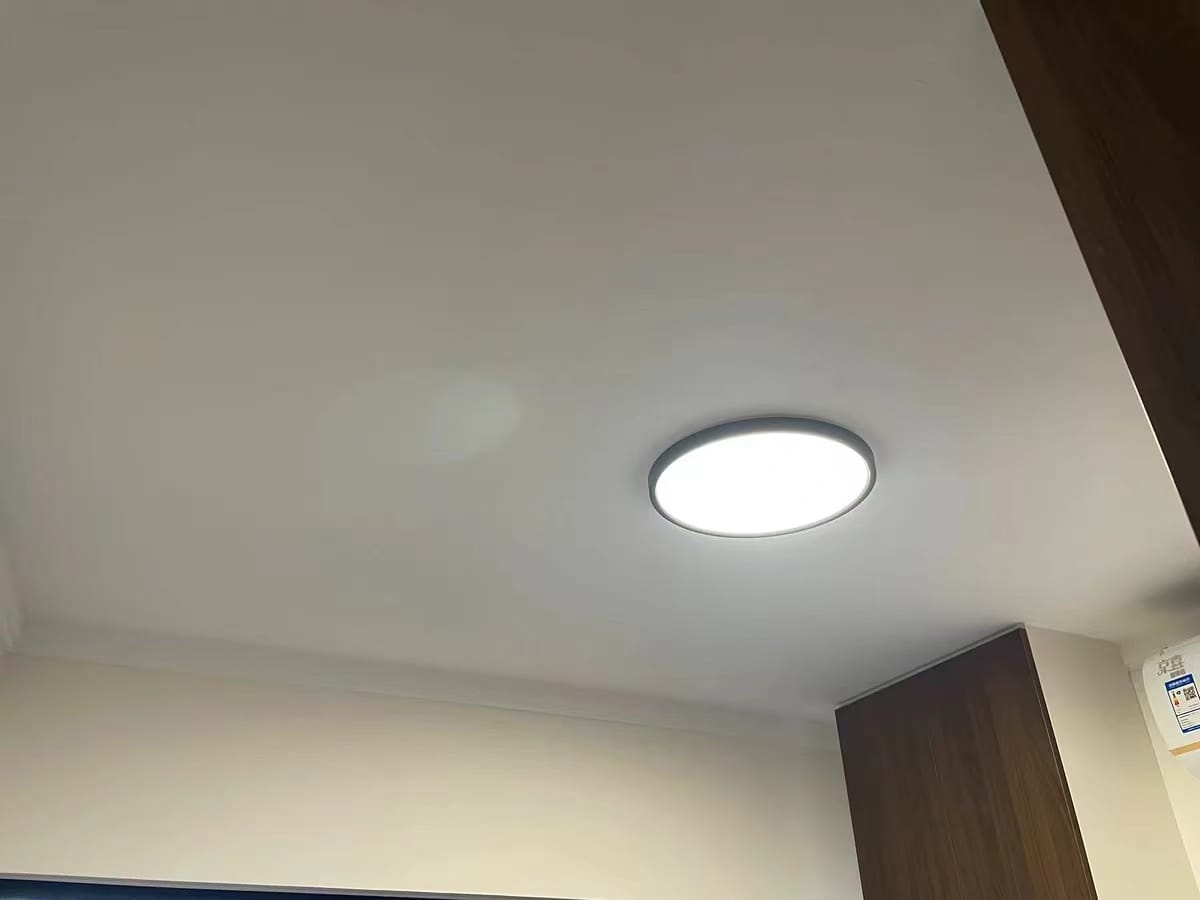 Customer photo review of WOMO Flat Round Flush Mount Ceiling Light-WM1024