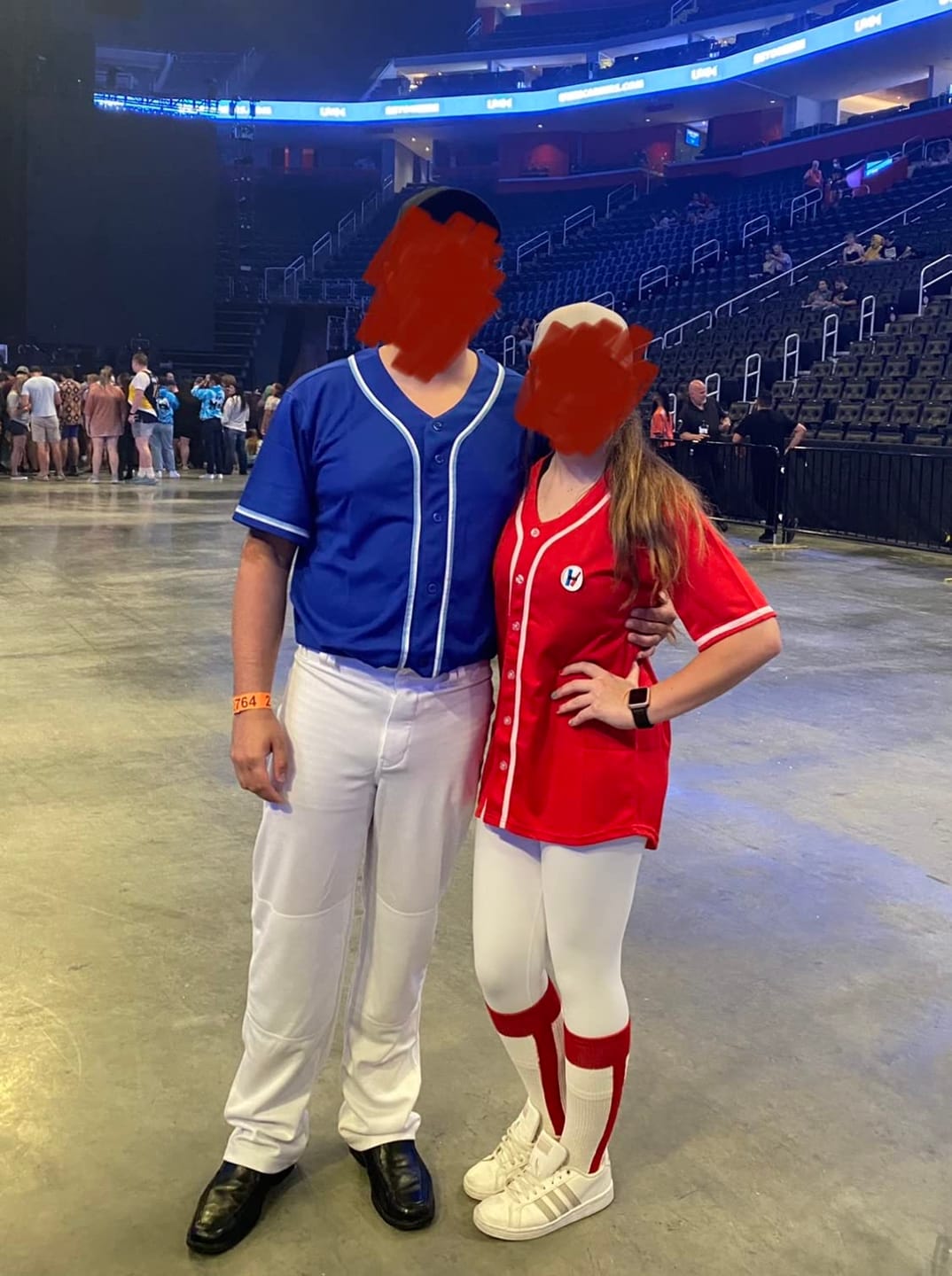 Customer photo review of Custom Red Full Button Up Mesh Fans Special Edition Authentic Baseball Jersey