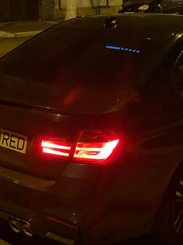 Customer photo review of Wanted 5 Stars LED Light Sticker Window Flashing