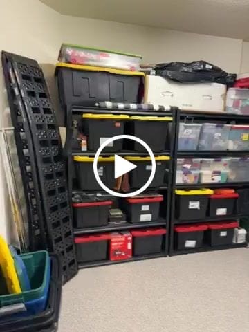 Customer video review of REIBII 5-Tier 48.4"W x 72"H Garage Shelving, 3000LBS Adjustable Metal Storage Shelves for Warehouse, Basement & Industrial