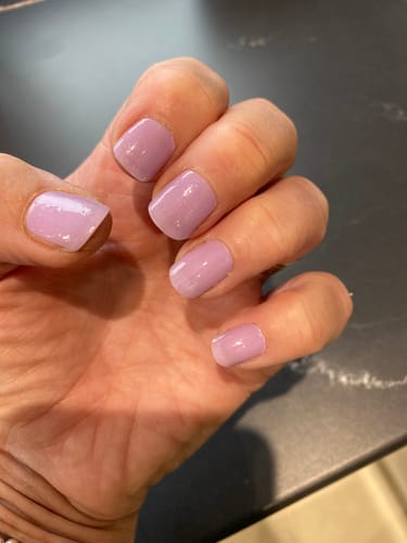 Customer photo review of White French Tip Glitz