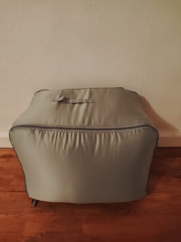 Customer photo review of Extrem platzsparende selbstkomprimierende Aufbewahrungstasche