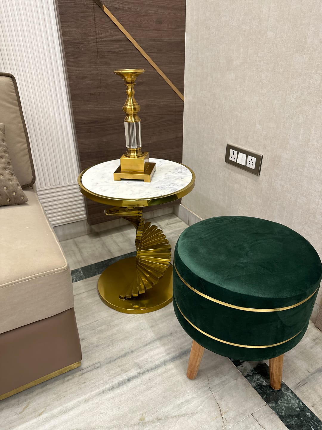 Customer photo review of Scarlett Gold Table