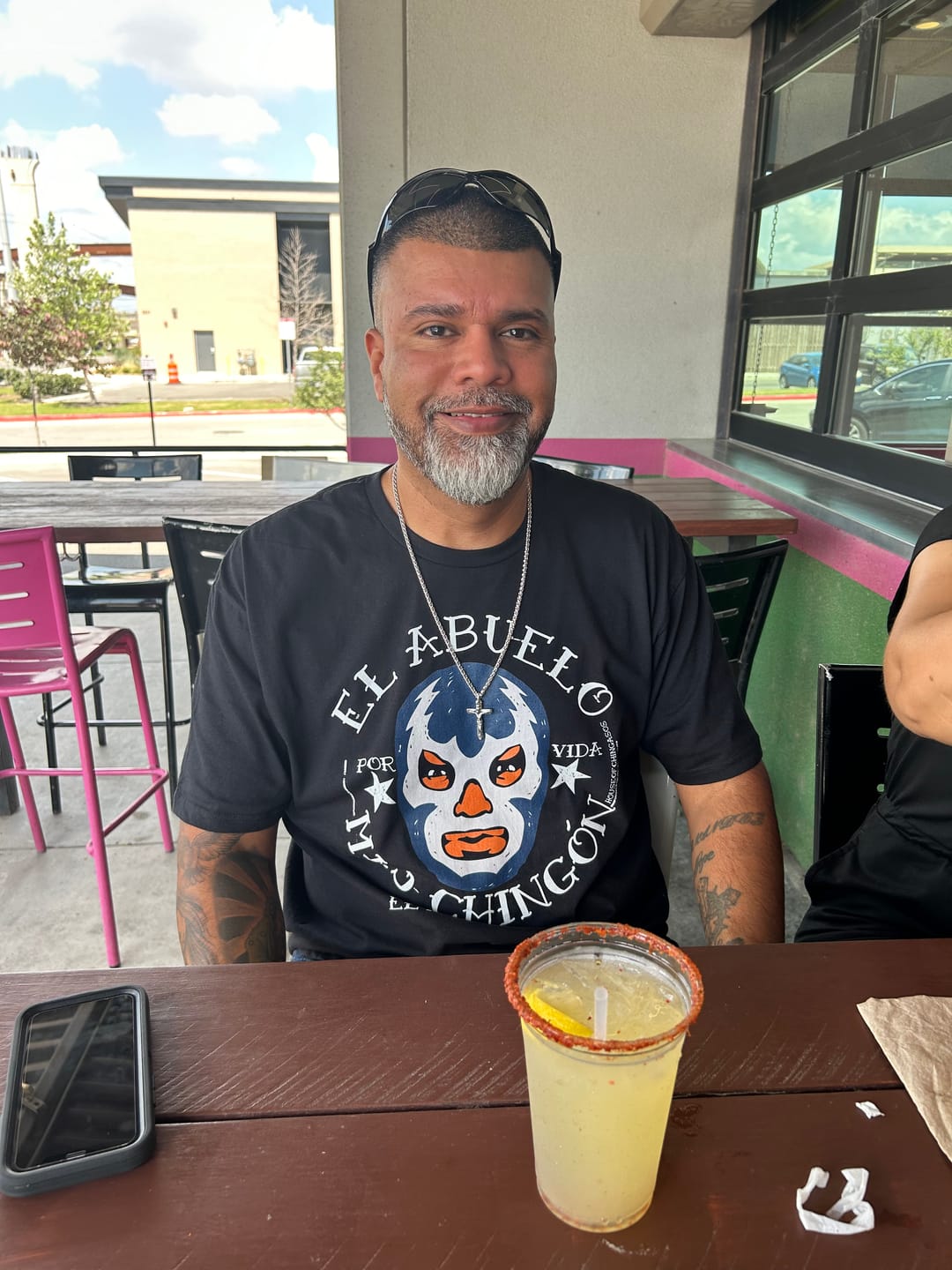 Customer photo review of El Abuelo Mas Chingón OG T-Shirt