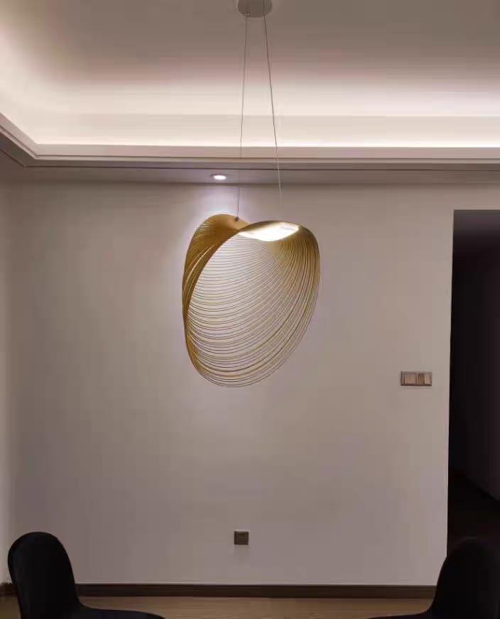Customer photo review of Home Decor Wood Art LED Chandelier, Dimmable
