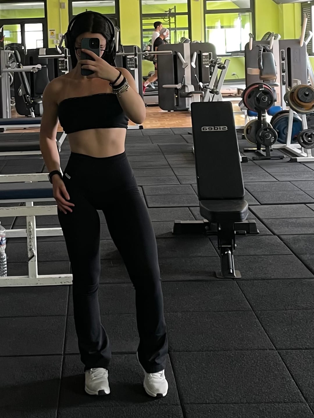Customer photo review of Leggings a Zampa di Elefante Nero