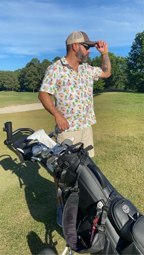 Customer photo review of Pineapple Jammin Everyday Polo