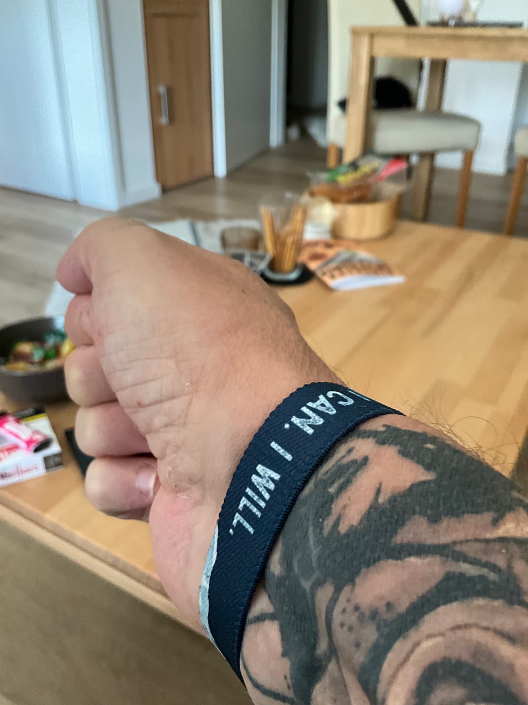 Customer photo review of I can. I will. - Elastisches Armband