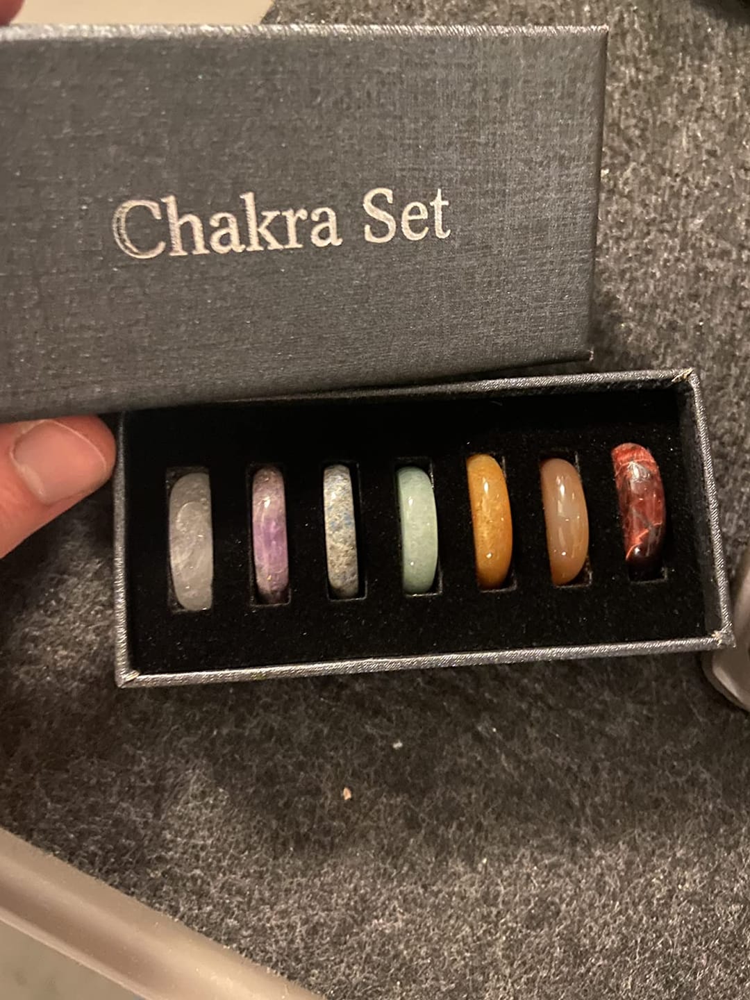 Customer photo review of Chakra Set mit 7 Energiesteinen
