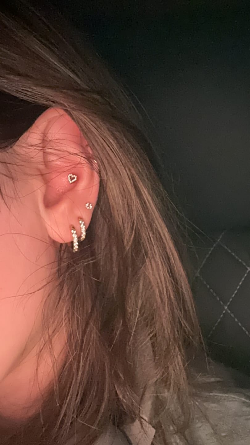 Customer photo review of Klara Ohrringe | 18K vergoldet