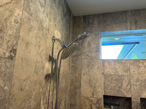 Customer photo review of 1-Spray Dual Shower Head Set
