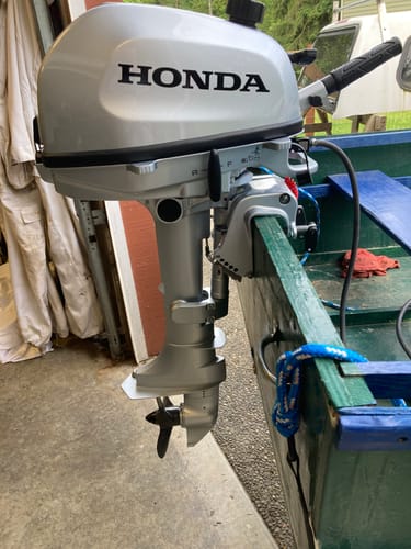 Customer photo review of Honda 5 HP Outboard Motor - Model BF5DHSHNA 2024