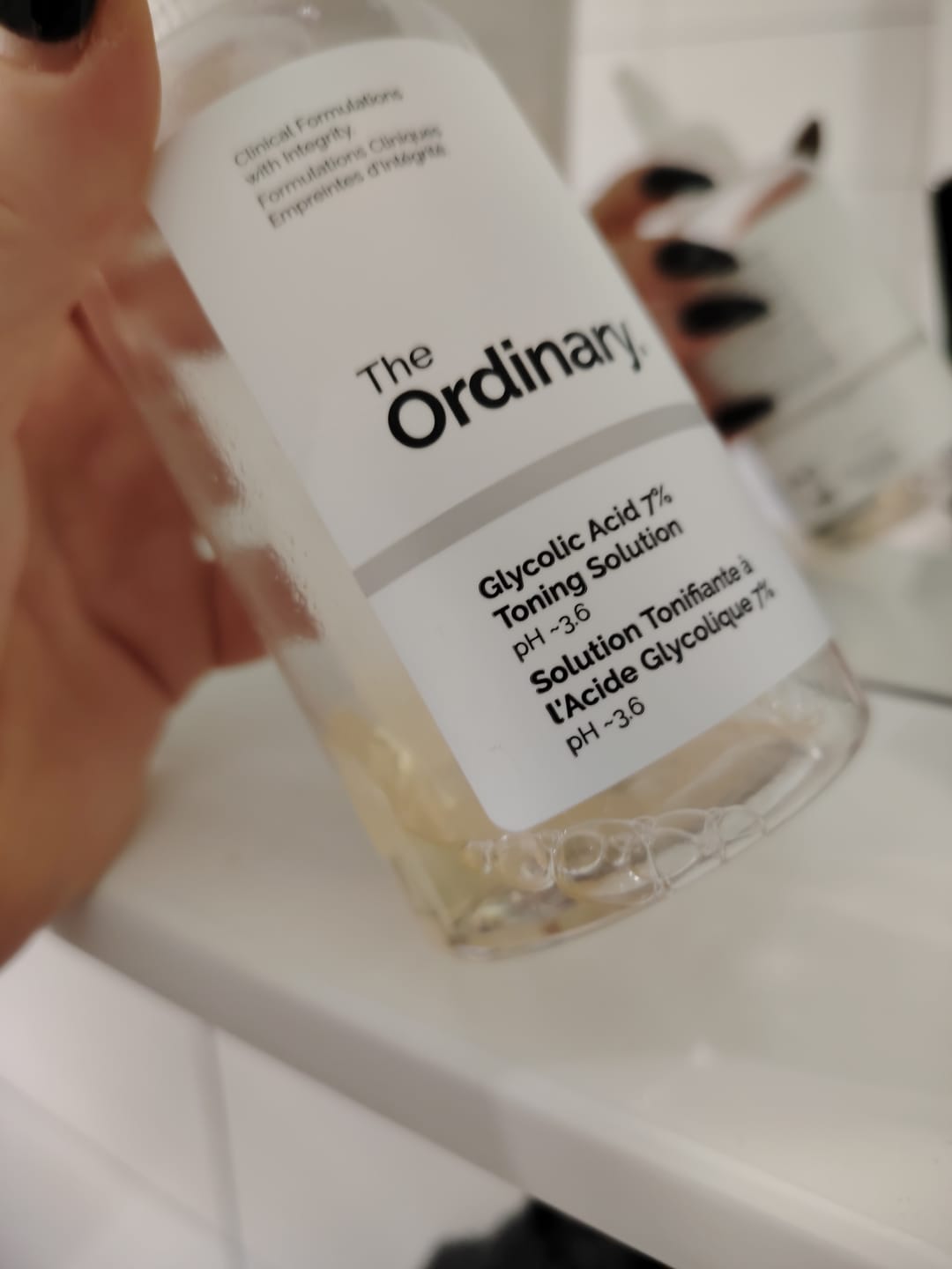 Customer photo review of The Ordinary Glycolic Acid 7% Toning Solution