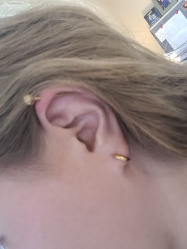 Customer photo review of Gold Huggies