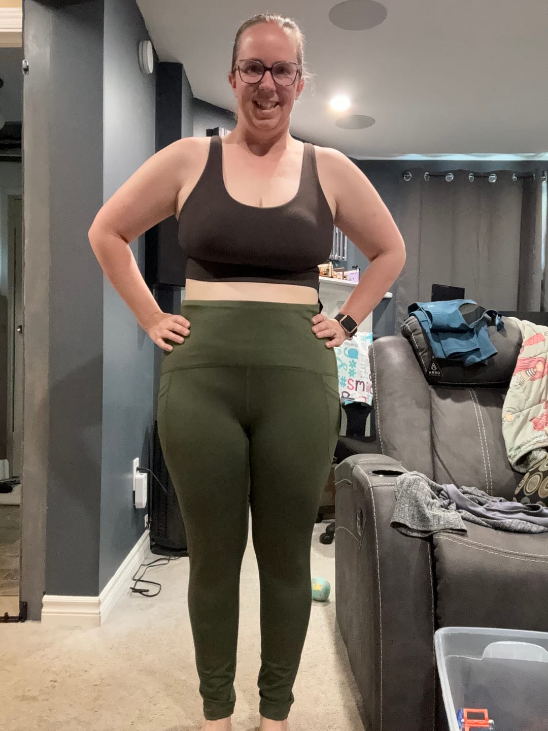 Customer photo review of Ribbed Sports Bra