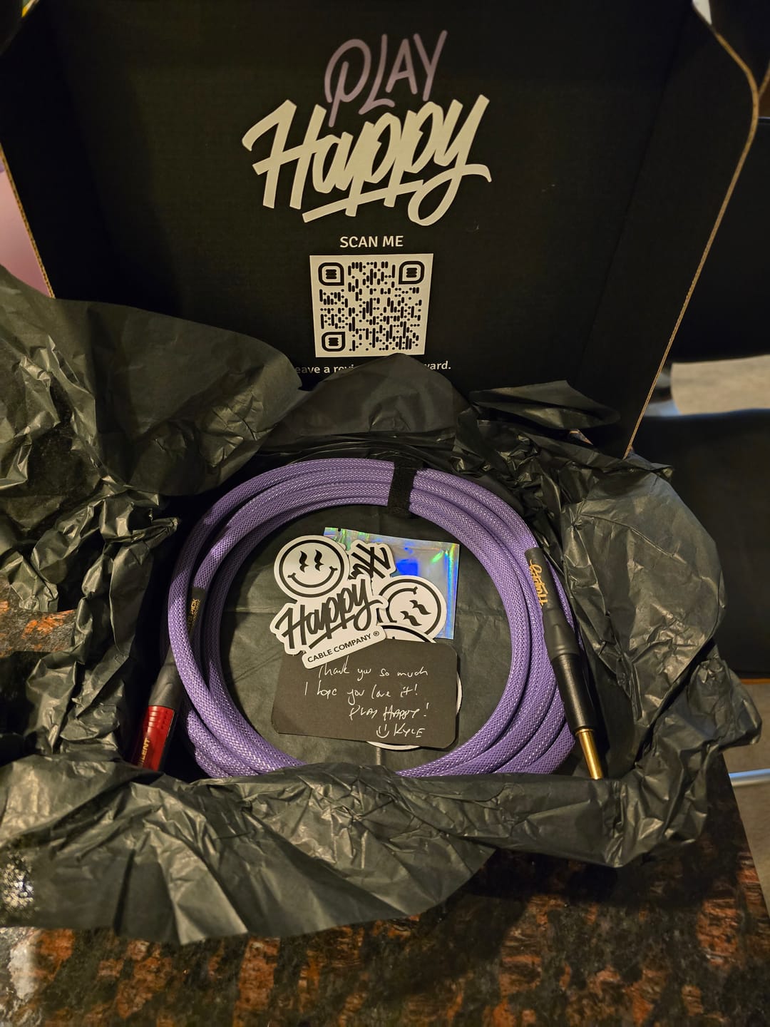 Customer photo review of The Player's Pick Podcast Instrument Cable