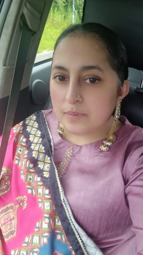 Customer photo review of HK265 Zarora - Pink Readymade Raw Silk Mummy n Me Suit