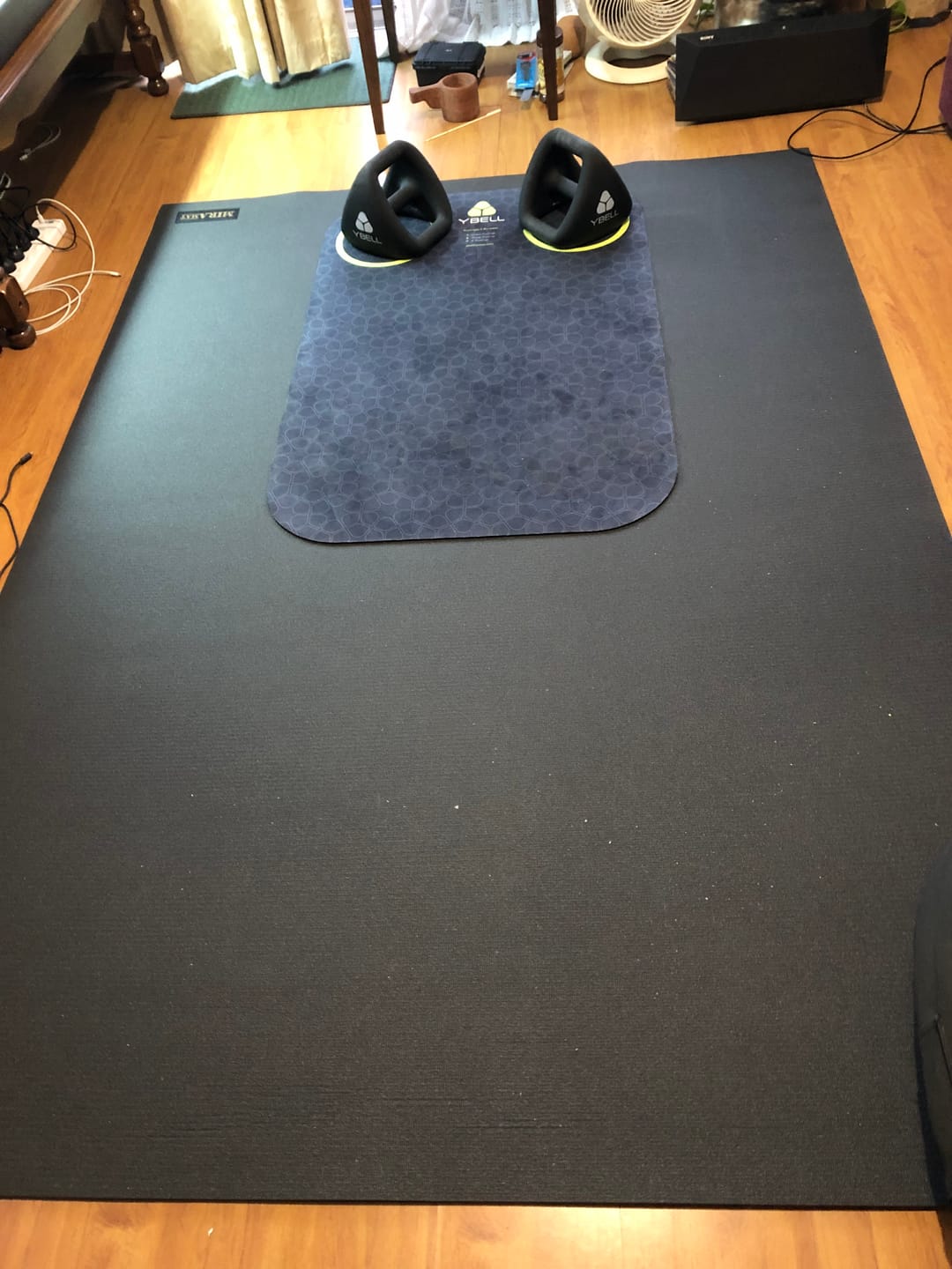 Customer photo review of Miramat® Mega - 214cm x 153cm - Very Large Exercise Mat - In Stock